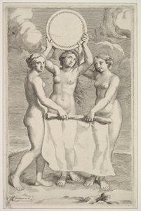 As Três Graças, 1659. de Claude Mellan