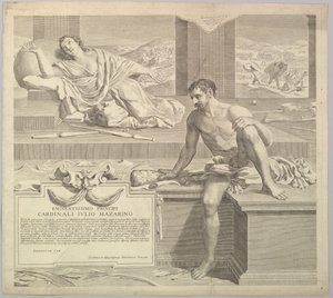 Tese Teológica de Antoine Talon, 1648. de Claude Mellan