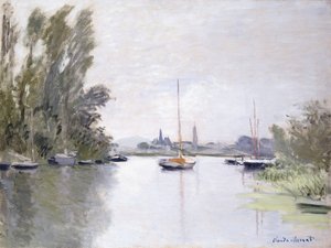 Argenteuil, vista do braço pequeno do Sena, 1872 de Claude Monet