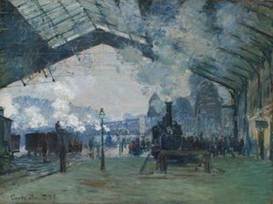 Chegada do Comboio da Normandia, Gare Saint-Lazare de Claude Monet