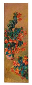 Azáleas vermelhas em vasos, 1883 de Claude Monet