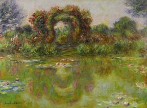 Lago dos Lírios de Água, Les Rosiers, 1913 de Claude Monet