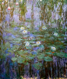 Nenúfares Azuis (detalhe) de Claude Monet