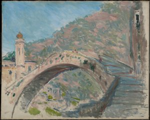 Ponte em Dolceacqua de Claude Monet