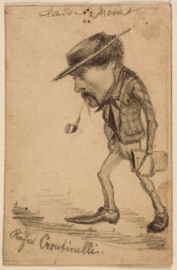 Caricatura de Henri Cassinelli (“Rufus Crotinelli”) de Claude Monet