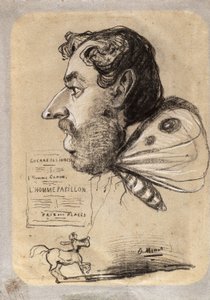 Caricatura de Jules Didier (“Homem Borboleta”) de Claude Monet