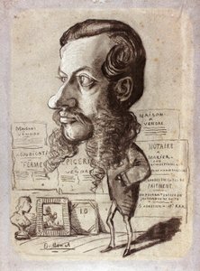 Caricatura de Léon Manchon de Claude Monet