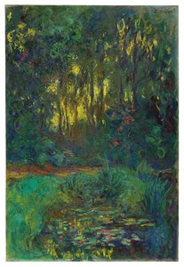 Canto da lagoa do lírio d&39;água, c.1918-19 de Claude Monet