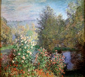 Canto do jardim em Montgeron, c1876. de Claude Monet