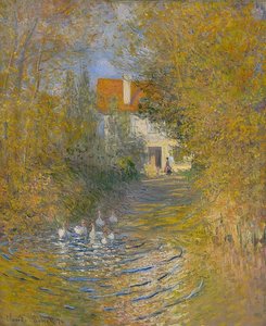 Os gansos. 1874 de Claude Monet