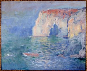 Etretat, la manneporte, refllets on the water Pintura de Claude Monet (1840-1926) 1885 Sol. 0,65x0,81 m Paris, musee d