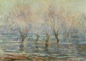 Inundações em Giverny; L "Inondation a Giverny, c.1896 de Claude Monet
