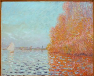 Paisagem do rio, outono de Claude Monet