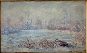 Frost perto de Vetheuil em 1880 Pintura de Claude Monet (1840-1926) 1880 Dim. 0,61 x 1 m. Paris, Musee d