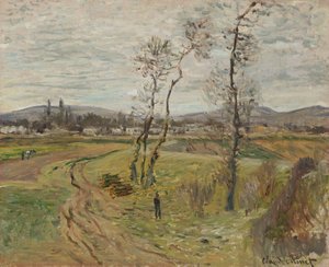 Planície de Gennevilliers; La Plaine de Gennevilliers, 1877 de Claude Monet