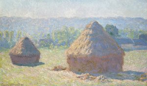 Palheiro no sol da tarde, 1891 de Claude Monet