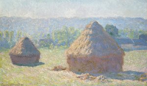 Monte de feno, final do verão de Claude Monet