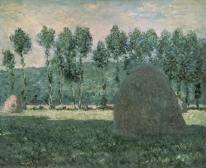 Montes de feno perto de Giverny, c.1884-89 de Claude Monet