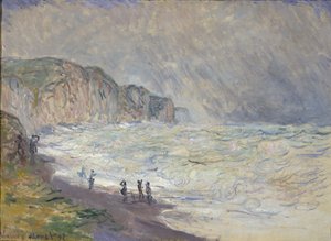 Mar Pesado em Pourville, 1897 de Claude Monet