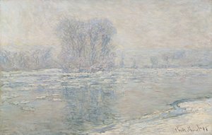 Gelo, efeito branco Cubos de gelo, efeito branco, 1893 de Claude Monet