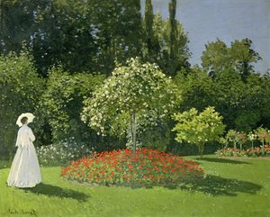 Jeanne Marie Lecadre no Jardim de Claude Monet