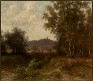 Paisagem rural com árvores de Claude Monet
