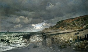 A Pointe de la Hève na maré baixa  de Claude Monet
