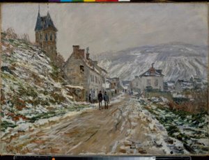 A rota para Vétheuil, inverno de Claude Monet