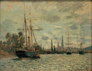 La Seine à Rouen (Sena em Rouen) de Claude Monet