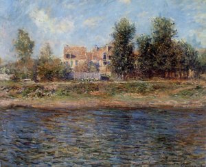 O berg de La Sena, 1880. de Claude Monet