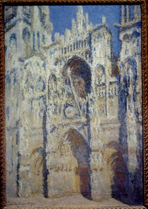La cathedrale de Rouen, le portal et la tower Saint Romain, plein soleil harmony bleu et gold Pintura de Claude Monet (1840-1926) 1893 Sol. 1,07 x 0,73 m Paris, musee d