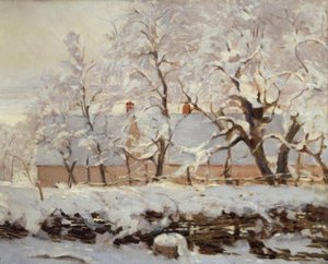 La pie (A pega) de Claude Monet
