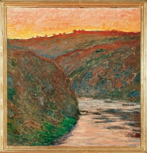 La vallee de la Creuse, soleil couchant (óleo sobre tela) de Claude Monet