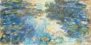 A lagoa do lírio de água de Claude Monet