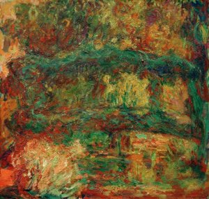 A ponte japonesa (nenúfares, ponte japonesa) de Claude Monet