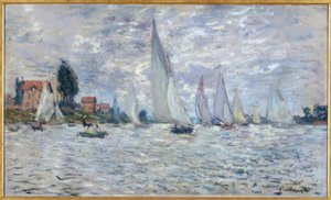 Os barcos. Regates em Argenteuil de Claude Monet