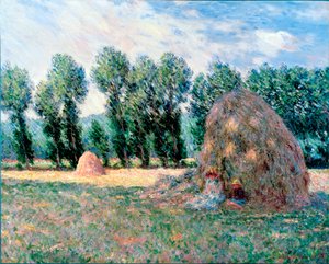 "The Haystacks" Pintura de Claude Monet (1840-1926) 1885 Dim 65,2x81,5 cm Museu de Arte de Ohara, Kurashiki de Claude Monet