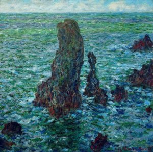 Les pyramides de Port-Coton (As pirâmides rochosas de Port-C de Claude Monet