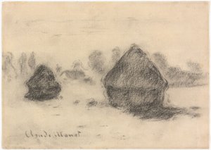 Monet - Pilhas de trigo, 1891, 2013.986 de Claude Monet