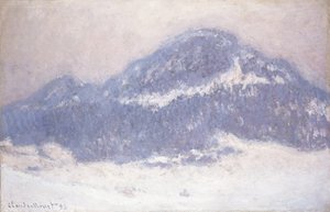Mont Kolsaas, tempo enevoado, 1895 de Claude Monet
