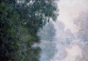 Manhã no Sena, Efeito da Névoa; Manhã no Sena, Efeito da Névoa, 1897 de Claude Monet