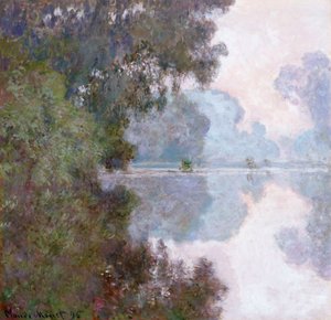 Manhã no Sena, perto de Giverny, 1896 de Claude Monet