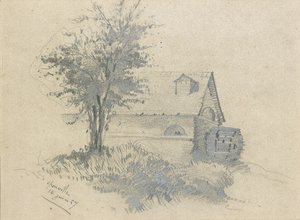 Moulin no Lezarde, 1857 de Claude Monet