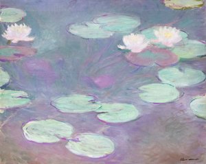 Lírios de água rosa, Claude Monet de Claude Monet