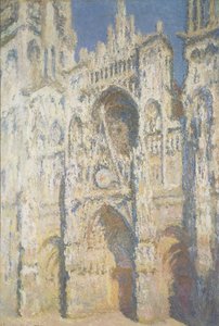 Catedral de Rouen em plena luz do sol: harmonia em azul e ouro, 1894 de Claude Monet