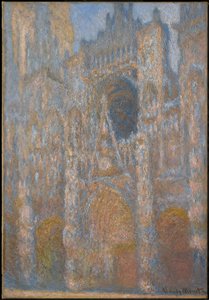 Catedral de Rouen, a fachada à luz do sol de Claude Monet