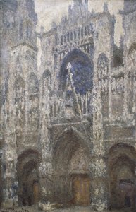 Catedral de Rouen, o portal oeste, Harmonia em cinza, 1894 de Claude Monet