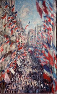 Rue Montorgueil em Paris de Claude Monet