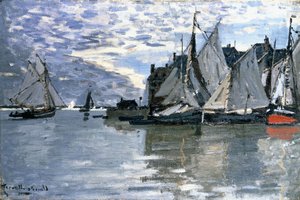 Barcos à vela, c.1864-1866 de Claude Monet