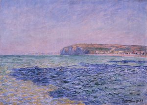 Sombras no mar. Os penhascos em pourville de Claude Monet
